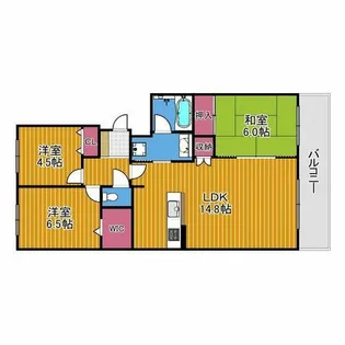 ローレルコート古市5番館【7階】の間取り