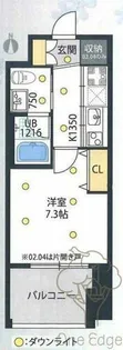 イノセント堂山【3階】の間取り