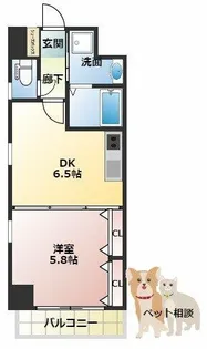 ビエラ江戸堀【10階】の間取り
