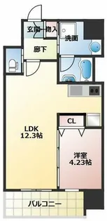 プレジオ西中島ASIAN【9階】の間取り