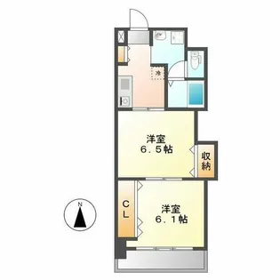 プレステージ名古屋【2階】の間取り