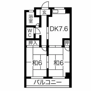 第二水山マンション【2階】の間取り