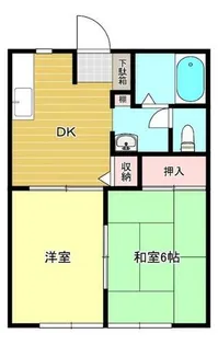 ハイツすずらん【101号室】の間取り