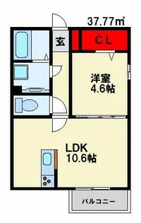 セジュール高須南【201号室】の間取り