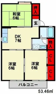 セジュール池田【202号室】の間取り