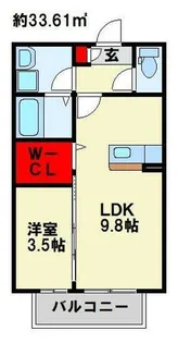 サニーコート尾倉【108号室】の間取り