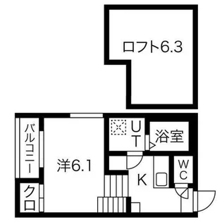 ハーモニーテラス生駒町Ⅱ【1階】の間取り