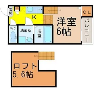 ハーモニーブリッジ桜山【1階】の間取り