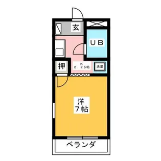 スカイビレッジAISEI【3階】の間取り