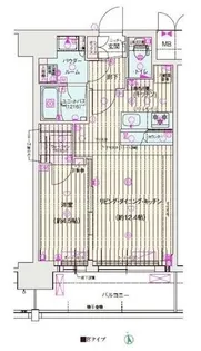 ソルテラスOSAKA EAST GATE【11階】の間取り