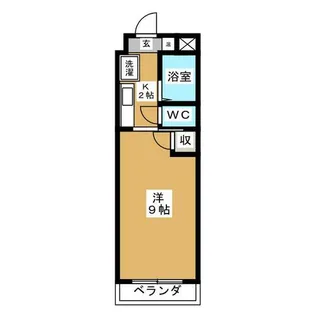 1Kの間取り画像