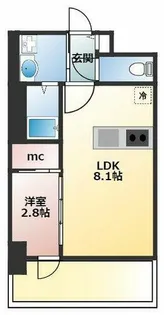 セレニテ江坂グランデ【7階】の間取り