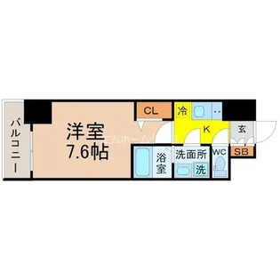 エスリード葵桜通り【7階】の間取り