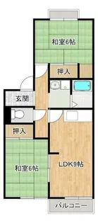 ループふぁいぶA棟【201号室】の間取り