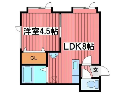 アークコート月寒東【3階】の間取り