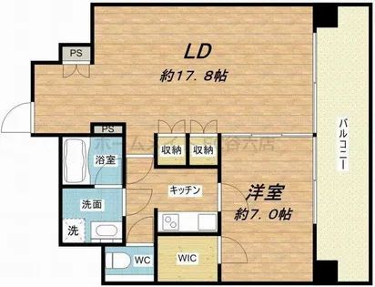 KDXレジデンス本町橋【3階】の間取り