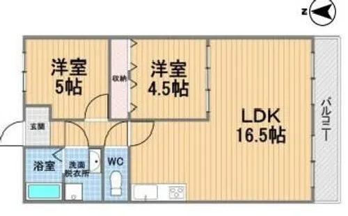 イスズハイツベル稲葉荘パート2【2階】の間取り
