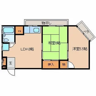 豊ビル【4階】の間取り