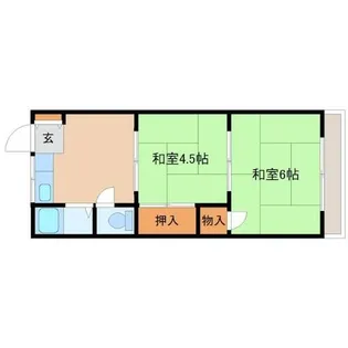 第二銀栄マンション【3階】の間取り