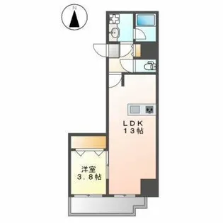 ラグゼナ浄心【2階】の間取り