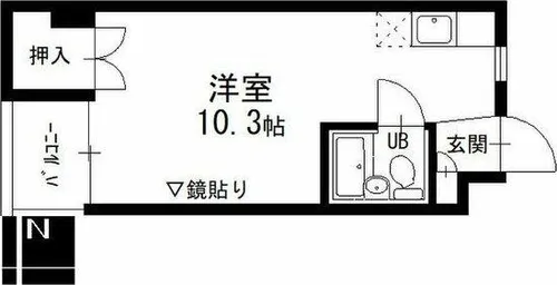 東山レジデンス【4階】の間取り
