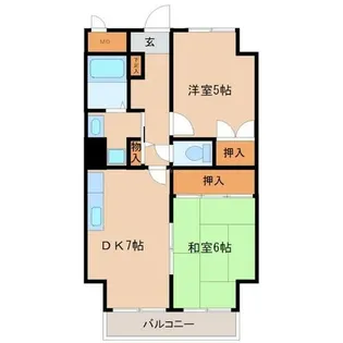 兵庫県尼崎市武庫川町1丁目【マンション】の間取り