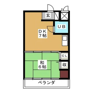 ラ・クール泉【5階】の間取り