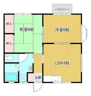 ひまわりかん(1)【202号室】の間取り