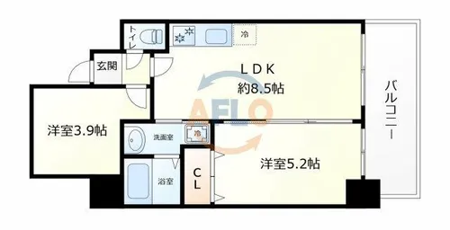 1SLDKの間取り画像