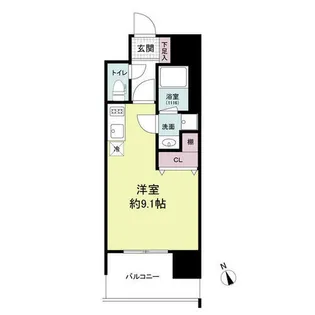 ブランシエスタ千早RJR【3階】の間取り