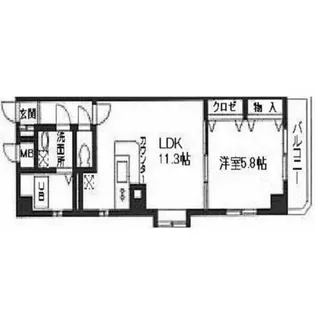グレイズサイド【202号室】の間取り