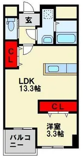 MDI SERENO JIYUGAOKA【8階】の間取り