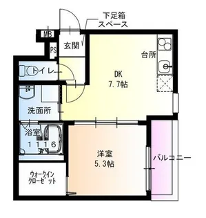 兵庫県尼崎市南竹谷町1丁目【アパート】の間取り