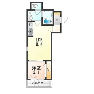 F+style東大阪本庄1号館【1階】の間取り