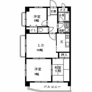 ファミール一社【5階】の間取り