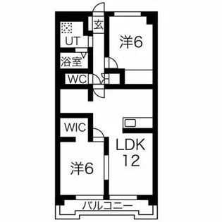 リバーエイト駒方【3階】の間取り