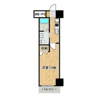 エルプレイス京橋【8階】の間取り