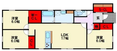 福岡県北九州市小倉南区湯川新町1丁目【一戸建】の間取り