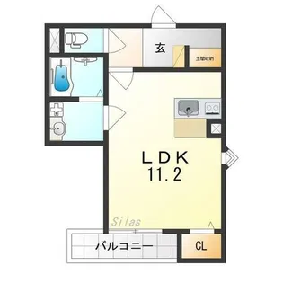 F+style 狭山・池尻中 1号館【1階】の間取り
