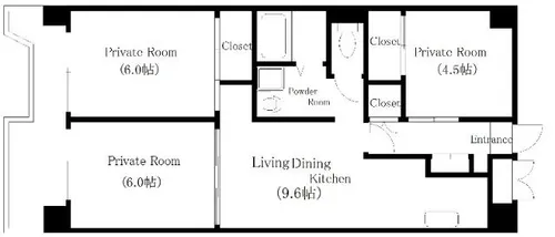 サンコーポラス南港27号棟【13階】の間取り