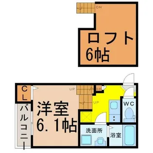PremiumStageKAMITAKABATA【2階】の間取り