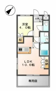 サンフィットレジデンス【1階】の間取り