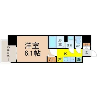 アステリ鶴舞トゥリア【4階】の間取り