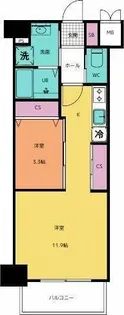エルザグランツ中津口【5階】の間取り