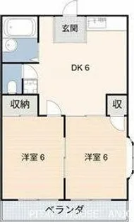 タウニーK【2階】の間取り