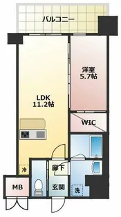 グランカーサ新大阪SOUTH【8階】の間取り