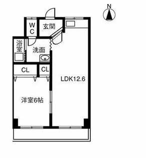 松村マンション【203号室】の間取り