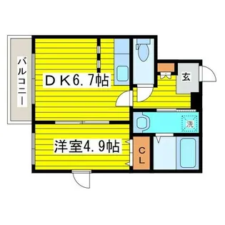 アルティ元町【205号室】の間取り