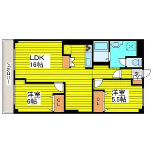 ミラネーゼ元町【5階】の間取り