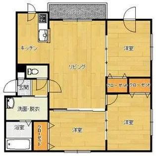 ドムス札幌元町【4階】の間取り